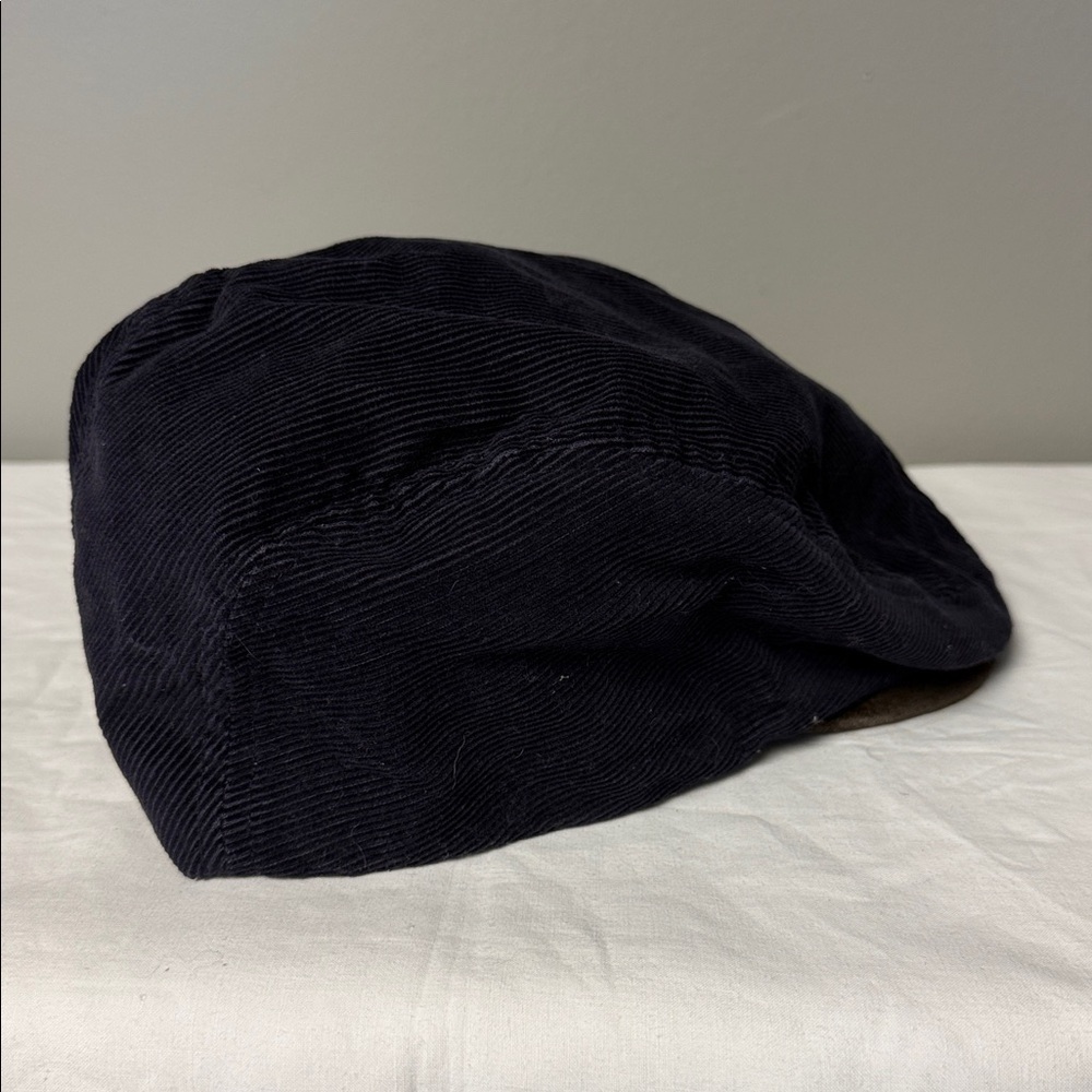 Lands’ End Navy Corduroy Flat Cap Hat Size Large - Picture 4 of 7